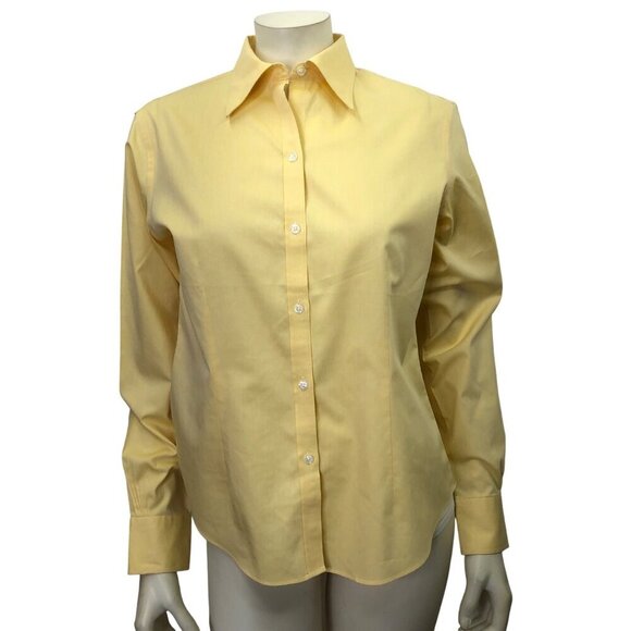 BROOKS BROTHERS NON IRON 100% Cotton LONG SLEEVE Dress TOP SZ 6 - Picture 1 of 6